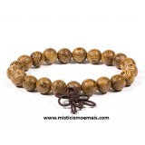 Pulseira - Madeira Wengué - elástica.
